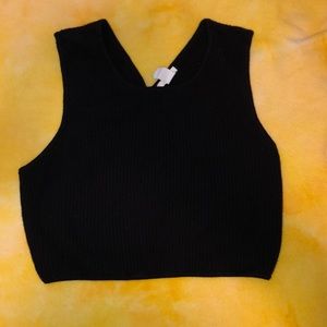 H&M Black Crop Top